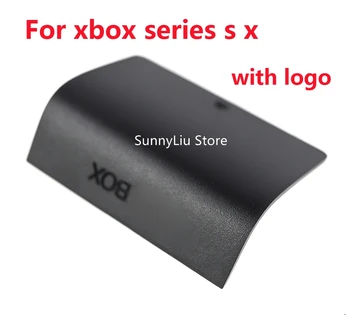 1 шт. Черно-белая крышка батарейного отсека с логотипом для XBox Series S X Задняя крышка батарейного отсека, крышка дверцы контроллера xbox s x.