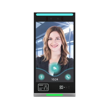 10-дюймовый сенсорный экран с управлением Android, устройство распознавания лиц, биометрическая система посещаемости со считывателем QR-кода и RFID