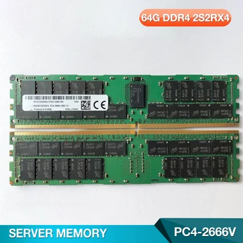 1ШТ 64G DDR4 2S2RX4 PC4-2666V Для серверной памяти Micron ECC REG RDIMM