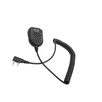 2-контактный Зажимной Микрофон для Рации Микрофон с Зажимом для Этикетки Двухстороннее Радио Замена Запасных Частей для Baofeng UV5R V2