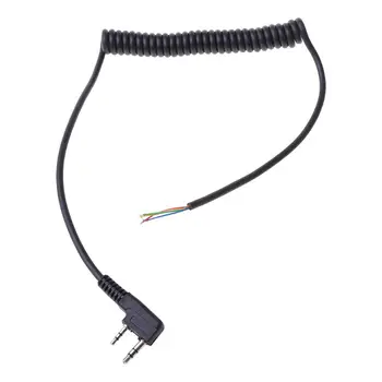 2-полосный радиоприемник Динамик Микрофонный кабель для UV5R/TK370/YTY Аксессуар для портативной рации