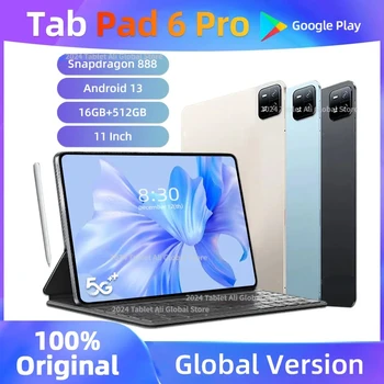 2024 Mi Pad 6 Pro Оригинальная Глобальная версия Планшетного ПК с экраном Snapdragon 888 HD 4K 10000 мАч Android 13-16 ГБ + 512 ГБ 5G WIFI Mi Tab