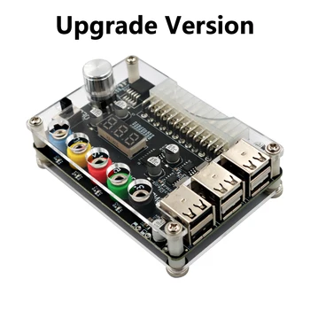 24Pin Блок питания ATX Breakout Board Разъем адаптера Модуля питания Регулируемая ручка напряжения 6 Портов USB 2.0 Поддерживает QC2.0 QC3.0