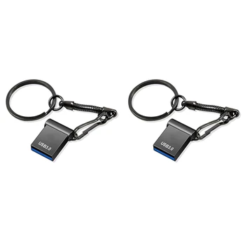 2X U-диск емкостью 2 ТБ Memory Stick USB3.0 Флэш-накопитель Mini Car U-диск Внешняя память Портативный U-диск Черный