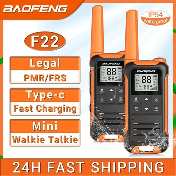 2ШТ Baofeng F22 Walkie Talkie Портативная Мини-Радиостанция Связи Профессиональная PMR446/FRS Talkie Walkies Трансивер Радио 0