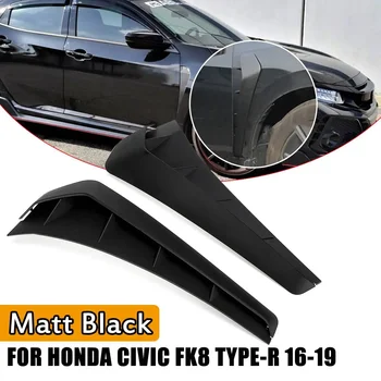 2шт FK8 Тип V2 Стиль ABS 3D наклейка для вентиляционного отверстия крыла для Honda для Civic 10th 2016 2017 2018