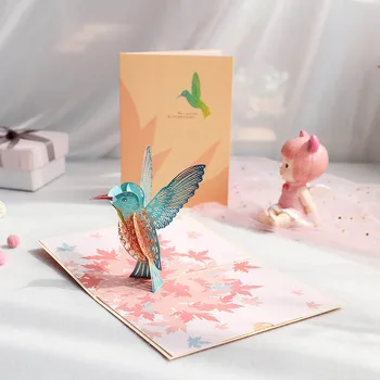 3D Всплывающие открытки-приглашения в китайском стиле, вырезанные лазером Миниатюры, открытки на День рождения, Новый год 2023, Подарки для Рождественской вечеринки