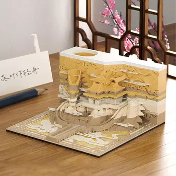 3D Календарь Блокнот Для Заметок Tiantan Dragon Notes Paper Art Художественный Блокнот Для календаря Оригинальные Поделки Вычурные Блокноты Новогодние Праздники 3