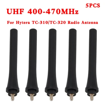 5 ШТ/10 ШТ Двусторонняя Радиоантенна 8,5 см UHF 400-470 МГц Резиновая Антенна для Портативной Рации Hytera HYT TC-310 TC-320 TC310 TC320