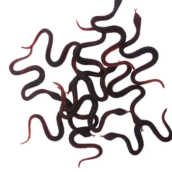 5 шт. Реалистичная резиновая игрушечная змея Черные поддельные змеи, которые выглядят настоящими розыгрышами
