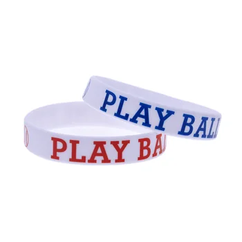 50 шт. силиконовый браслет для бейсбола и хоккея, спортивный подарок для женщин и мужчин, браслет 3