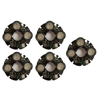 5X 3 Массива ИК-светодиодных Прожекторов Инфракрасная 3X ИК-светодиодная плата Для Камер видеонаблюдения Ночного Видения (диаметр 53 мм)