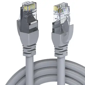 8-жильный сетевой кабель Высокоскоростной кабель Ethernet Высокоскоростной игровой патч-корд RJ45 Водонепроницаемый провод локальной сети для маршрутизатора 0