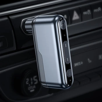 C57 Автомобильный приемник Bluetooth 5.3 Беспроводной аудиоадаптер Громкой связи TWS 3,5 мм AUX Bluetooth-плеер для автомобильных домашних наушников 카오디오 1