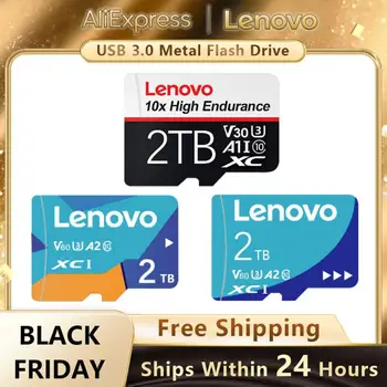 Lenovo Оптовая Продажа Карты памяти 2 ТБ 1 ТБ 512 ГБ 256 ГБ 128 ГБ Extreme Micro Flash Mini SD Карта класса 10 UHS-I Высокоскоростные карты памяти C10 TF