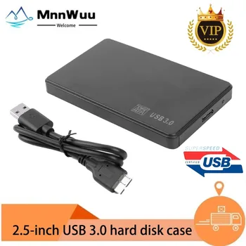 MnnWuu 2,5 дюймов USB3.0 на SATA Жесткий Диск Коробка 5 Гбит/с Чехол Для SD-Диска HDD SSD Внешний Корпус Жесткого Диска для Ноутбука Настольный ПК 0