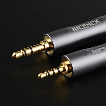 NiceHCK Позолоченная Чистая Медь 4,4 мм Разъем для подключения Аудиоконвертера HIFI 3,5 мм 2,5 мм Разъем Для Алюминиевого Адаптера Наушников Аксессуары 1
