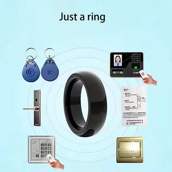 RFID Smart Access Ring Индукция чипа NFC 13,56 МГц 125 кГц Копия Токена Дубликат ключа EM4305 1k S50 Запись метки Cuid Клонирование тега 1