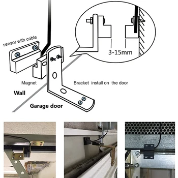 Tuya Wifi Garage Door Switch Интеллектуальное приложение для гаражных ворот, дистанционное управление Беспроводным контроллером, работа для Alexa Google Home 1