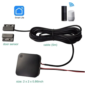 Tuya Wifi Garage Door Switch Интеллектуальное приложение для гаражных ворот, дистанционное управление Беспроводным контроллером, работа для Alexa Google Home 5