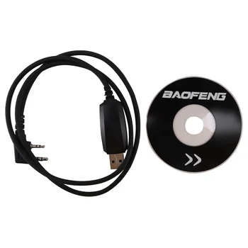 USB-кабель для программирования BAOFENG и компакт-диск для Baofeng/Pofung Uv-5R Uv-82 Gt-3 888S Ten4 F9 + Часть Портативной Рации