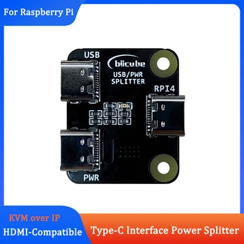 USB-распределитель питания Splitter для Raspberry Pi BliKVM и PiKVM Development Board для сервера удаленного управления Overtip
