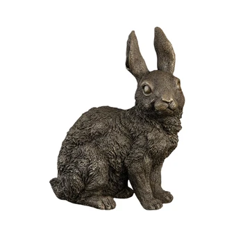 XZ-015 Подарочное украшение Бронзовые фигурки кролика Животное статуя Зайца для фэншуй Медный кролик 0