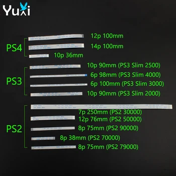 YuXi 10шт Для PS4 Pro Slim Контроллер 10 12 14 Контактный Гибкий Ленточный Кабель Для PS3 Тонкий Гибкий Плоский Кабель Для PS2 3W 5W 7W 7W9 9W