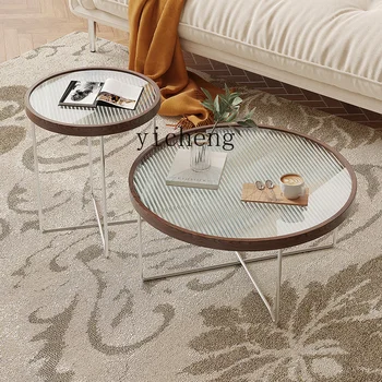 YY Мебель в Японском стиле из круглого Чанхунского стекла Со Средневековой Комбинацией Чайных Столиков