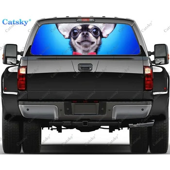 Автомобильные наклейки и графика для собак породы чихуахуа на заднее стекло, наклейки на заднее стекло для грузовиков, наклейка на окно автомобиля
