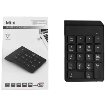 Беспроводная цифровая клавиатура 2,4 ггц, 18-клавишная клавиатура Bluetooth, офисная мини-клавиатура, подходящая для офисных работников. 0