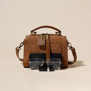 Бостонская сумка в стиле ретро, новая модная универсальная сумка-мессенджер через плечо 2