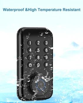 Водонепроницаемый умный дверной замок US Deadbolt Wifi Отпечатки пальцев для домашнего использования на открытом воздухе Tuya APP