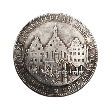 Германия Коллекция памятных монет 1863 года Сувениры Украшения для дома Поделки Украшения для рабочего стола Подарочная монета