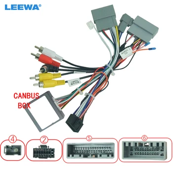 Жгут Проводов Аудиосистемы Автомобиля LEEWA с Коробкой Canbus Для Honda Odyssey/CRV Aftermarket 16pin Stereo Installation Wire Adapter #CA7315