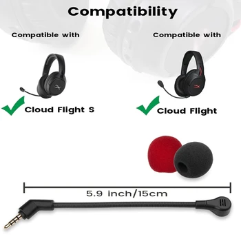 Игровая гарнитура с микрофоном forKingston для гарнитур HyperX Cloud Flight S, замененные детали, прямая поставка