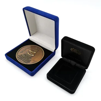 Изготовленная на заказ в Шэньчжэне подарочная коробка для монет и медалей с печатью логотипа для вашего собственного 3