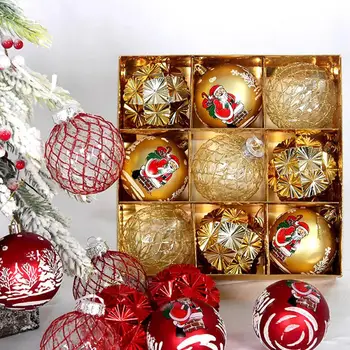 Изысканный дизайн Украшение дома Подвеска Подвесная веревка Дизайн Рождественский елочный шар Легко подвешивается Создает богатую рождественскую атмосферу