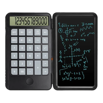 Калькулятор с 12-значным дисплеем, перезаряжаемый ручной многофункциональный калькулятор для школьного офиса 0