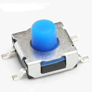 Кнопочный сенсорный выключатель 6,2x6,2 накладная силиконовая кнопка 0