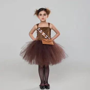 Костюм на Хэллоуин для девочки-подростка, праздничное детское кружевное платье-пачка на бретелях