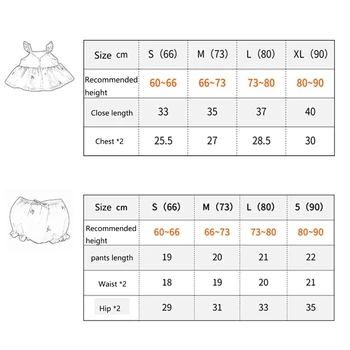 Летний комплект для маленьких девочек, платье-комбинация с рюшами, топы, хлебные шорты, комплект из двух предметов 5