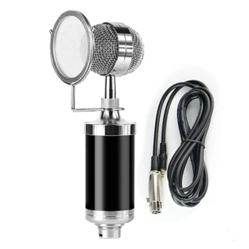 Лучшие предложения Профессиональный конденсаторный микрофон Полный комплект конденсаторного микрофона для студийного микрофона караоке-трансляции 0