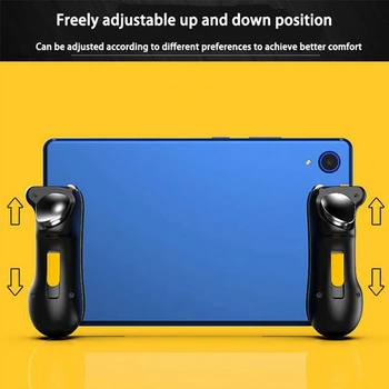 Лучший мобильный игровой контроллер из 2 комплектов для Ipad PUBG Trigger Controller L1R1 с 4 парами игровых накладок на пальцы 5