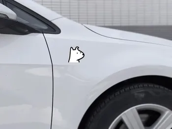 Наклейки с изображением щенка-подглядывателя для домашних животных на окна авто, наклейки на заднюю часть кузова, аппликация на окна топливного бака, фургонов 3