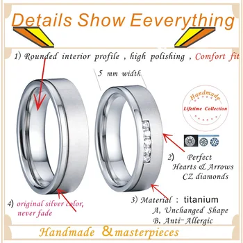 Никогда не увядающие свадебные кольца, наборы пар для мужчин и женщин, ювелирные изделия из нержавеющей стали, модное кольцо на палец, юбилей 2