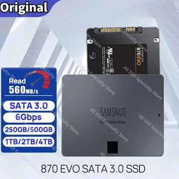 Оригинальный 870 EVO SSD 1 ТБ 2 ТБ 4 ТБ Внутренний SSD HDD 8 тб Жесткий Диск SATA3 2,5 Дюймов Disco Duro Для Ноутбука Настольный Компьютер MLC PS5