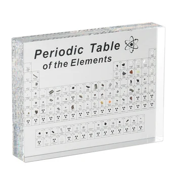 Орнамент Периодической таблицы, обучающий дисплей, химические Реальные элементы, Акриловая Периодическая таблица из 83 элементов Для детей, подарки для детей