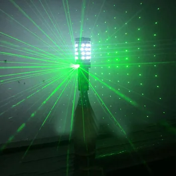 Перезаряжаемый Светодиодный Стробоскопический Жезл Топпер Для Обслуживания Бутылок Бенгальский Огонь С Лазерным Лучом Электронные Бенгальские Огни Светодиодная Светящаяся Палочка для Бара