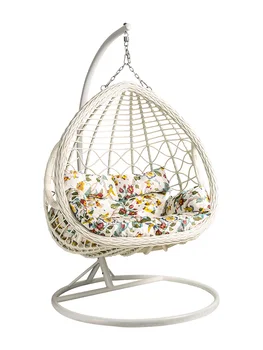 Подвесной стул Bird's Nest, домашний стул из виноградной лозы, Европейский Двойной гамак, детские качели, Домашняя гостиная